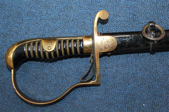 A German Third Reich officers sword by Carl Eickhorn, overall incl. scabbard 39.25in.